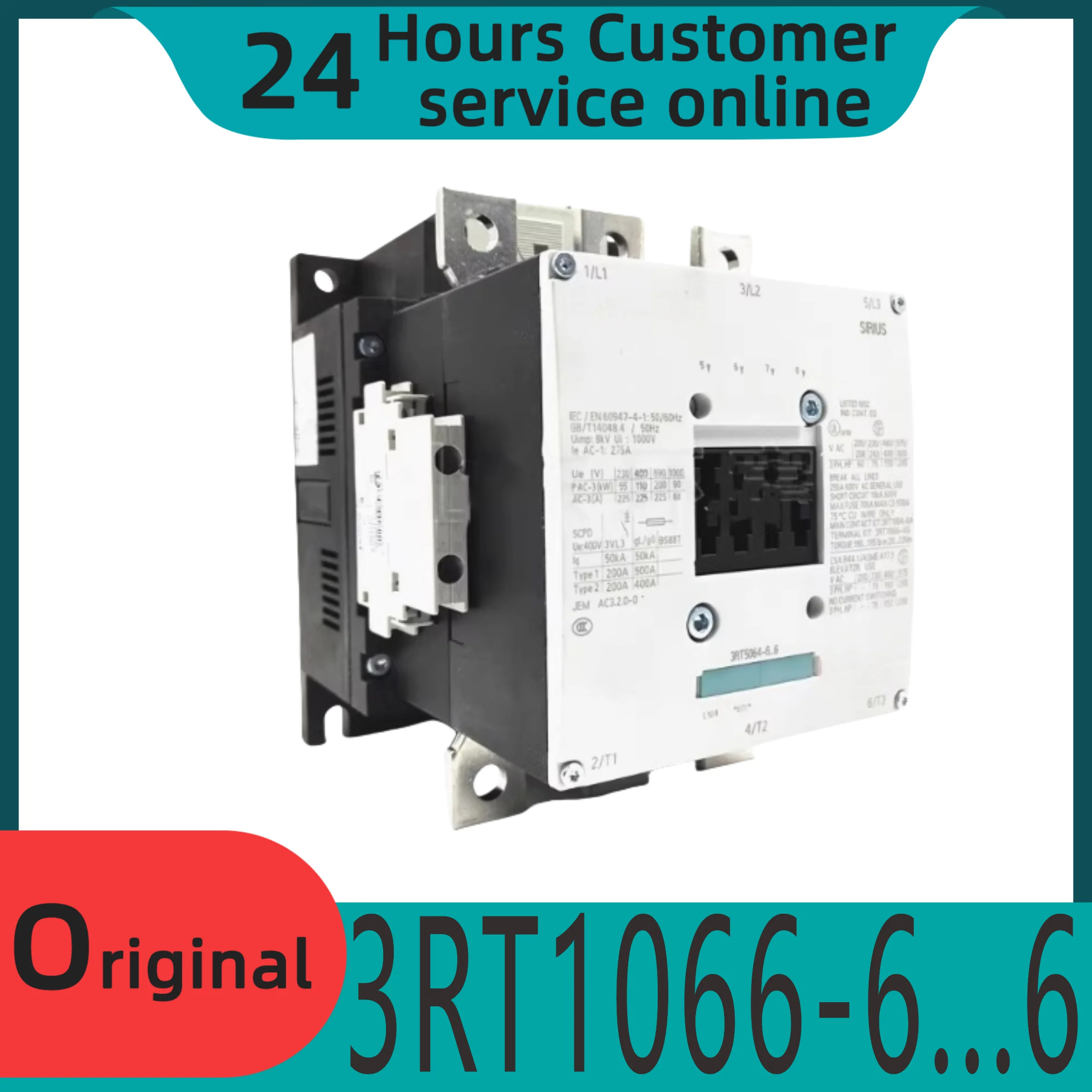 오리지널 AC 접촉기 3RT1066-6... 6 6AP36 AF36 3RT1066 AC110V/220V