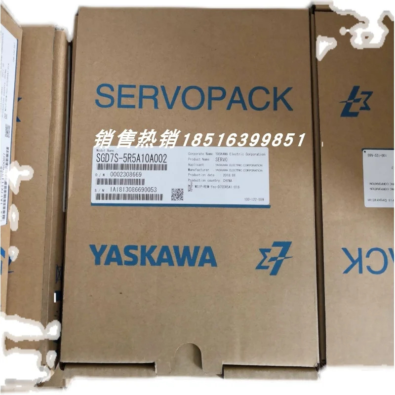 Yaskawa 서보 드라이브 포장 SGD7S-5RA00B202/SGD7S-5RA00A202