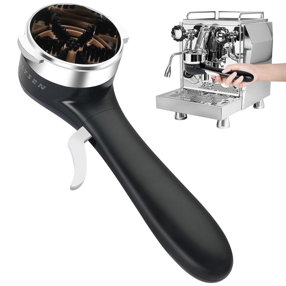 에스프레소 커피 머신 클리닝 브러시, 360 푸시업 메이커 58mm E61, 플레어 58, ECM, 로켓, 산레모, 시네소, 슬레이어, VBM용 브러시 도구 2개 - 상품 이미지
