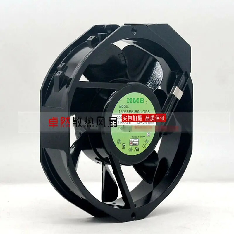 풀 메탈 고온 장비 NMB 15038PB-B0L-GPS 200V 42 W 40W 냉각팬