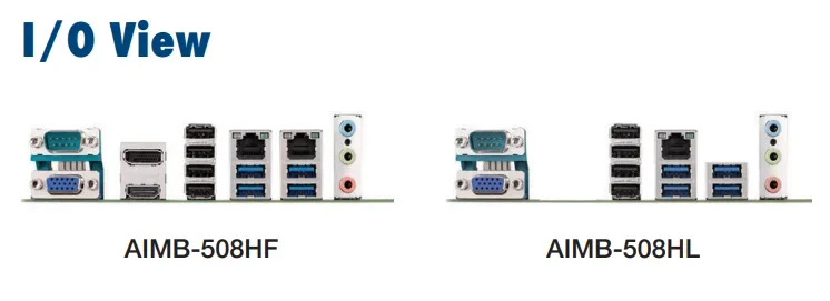 Advantech AIMB 508 12 세대 13 코어 프로세서 i9 i7 i5 i3 LGA1700 Micro 산업마더보드