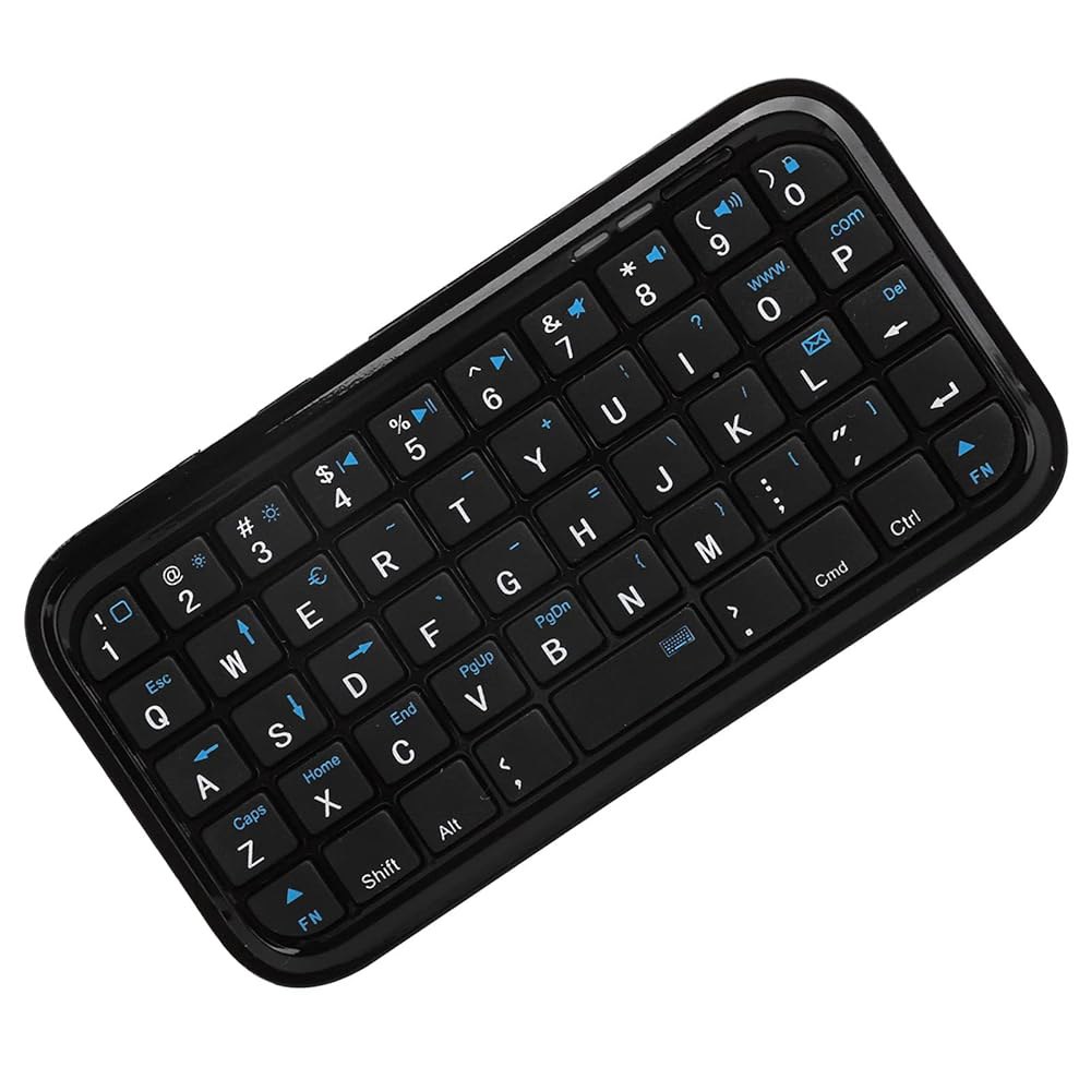 미니 블루투스 키보드, 49키 포켓 키패드, 마이크로 iOS 슬림 4.0 휴대용 폰 여행용 OS/스마트폰/PC/HTPC, 1200mAh, 충전식 태블릿/iOS - 상품 이미지