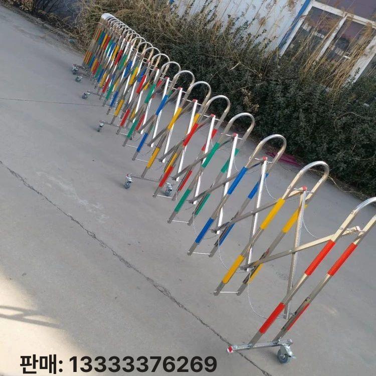 스텐 접이식바리게이트 출입문 안전펜스 자바라대문 입구울타리 주차장문 출입금지 - 상세 이미지 4