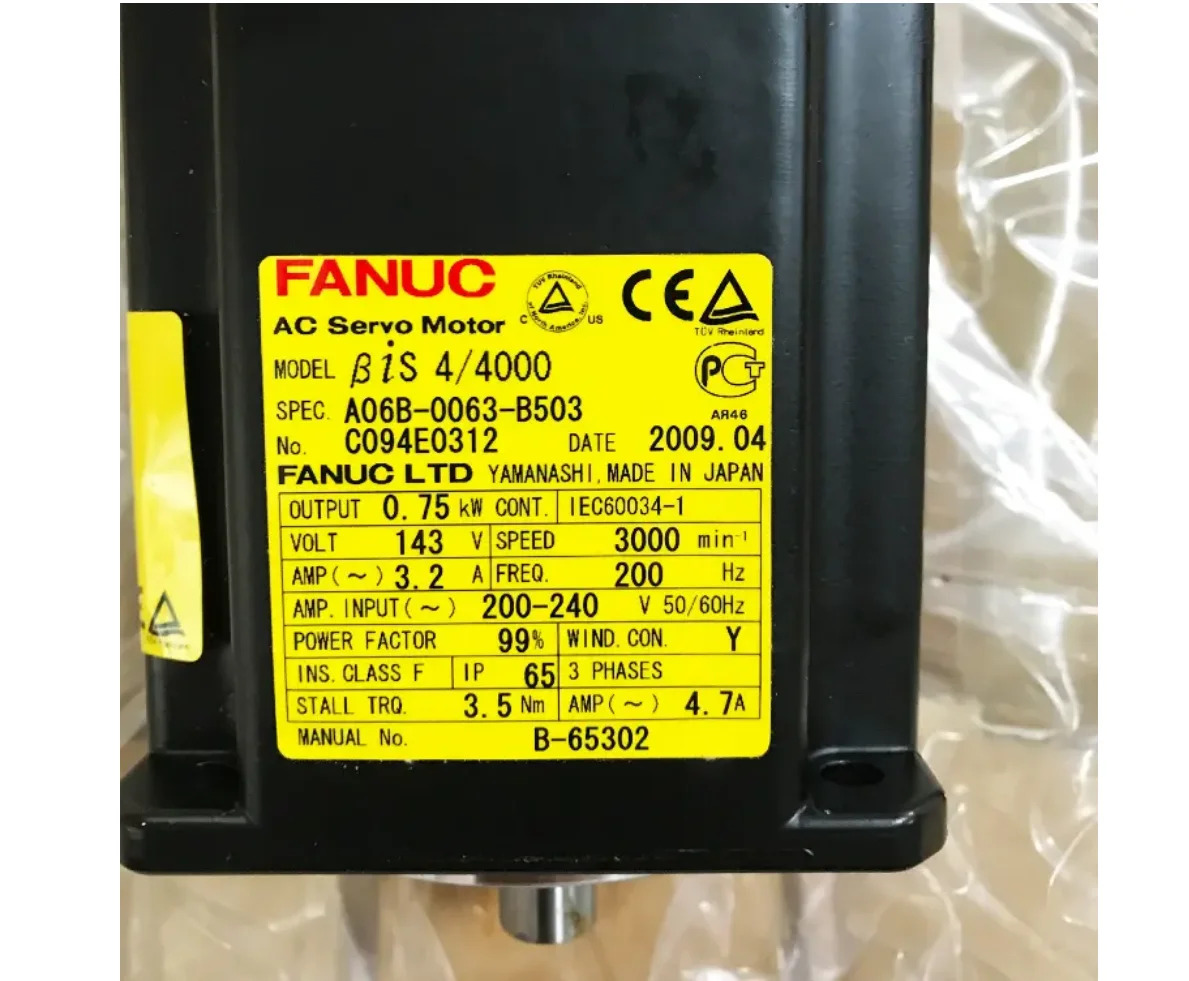 A06B-0063-B503 Fanuc 서보모터 12개월 A06B0063B503