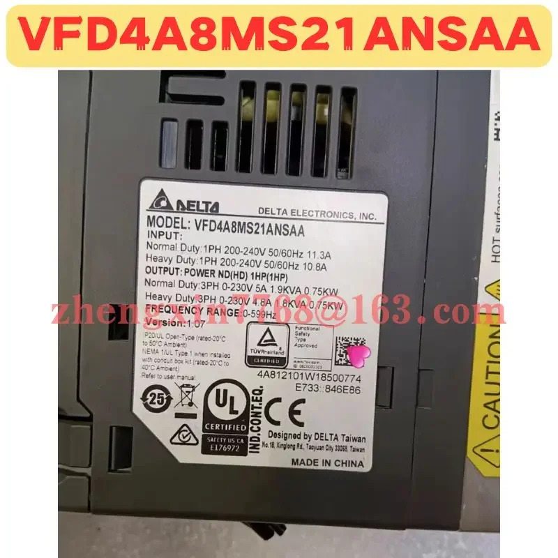 리퍼 주파수 변환기 정상 기능 완료 VFD4A8MS21ANSAA