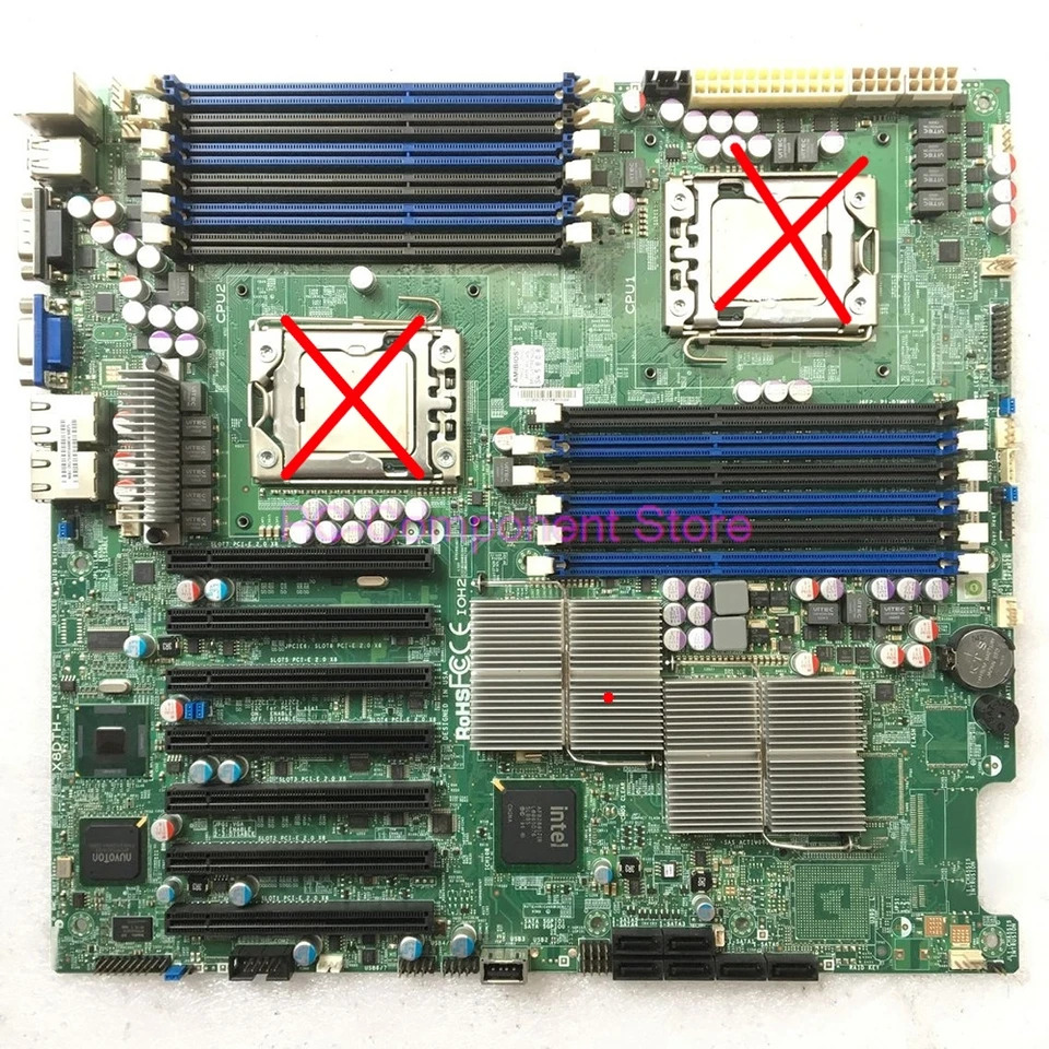 Supermicro ServerBoard Xeon 프로세서 5600/5500 시리즈 SATA2 PCI-E 2.0 DDR3 듀얼 포트 기가비트 이더넷X8DTH-i