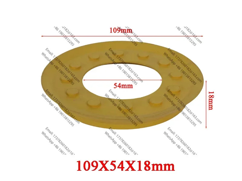 5PCS 0387540039 H 상부 고무 씰링 교체 흡입 플레이트 SCM 컵109x54x18mm 패드