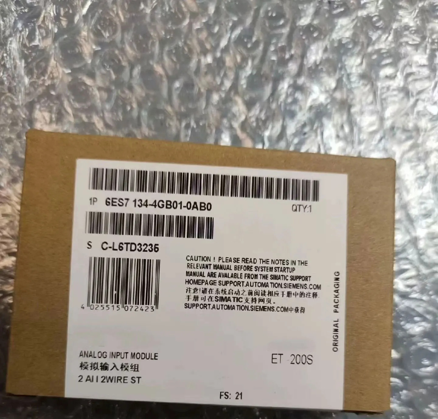 새 6ES7134-4GB01-0AB0 6ES7135-4GB01-0AB0