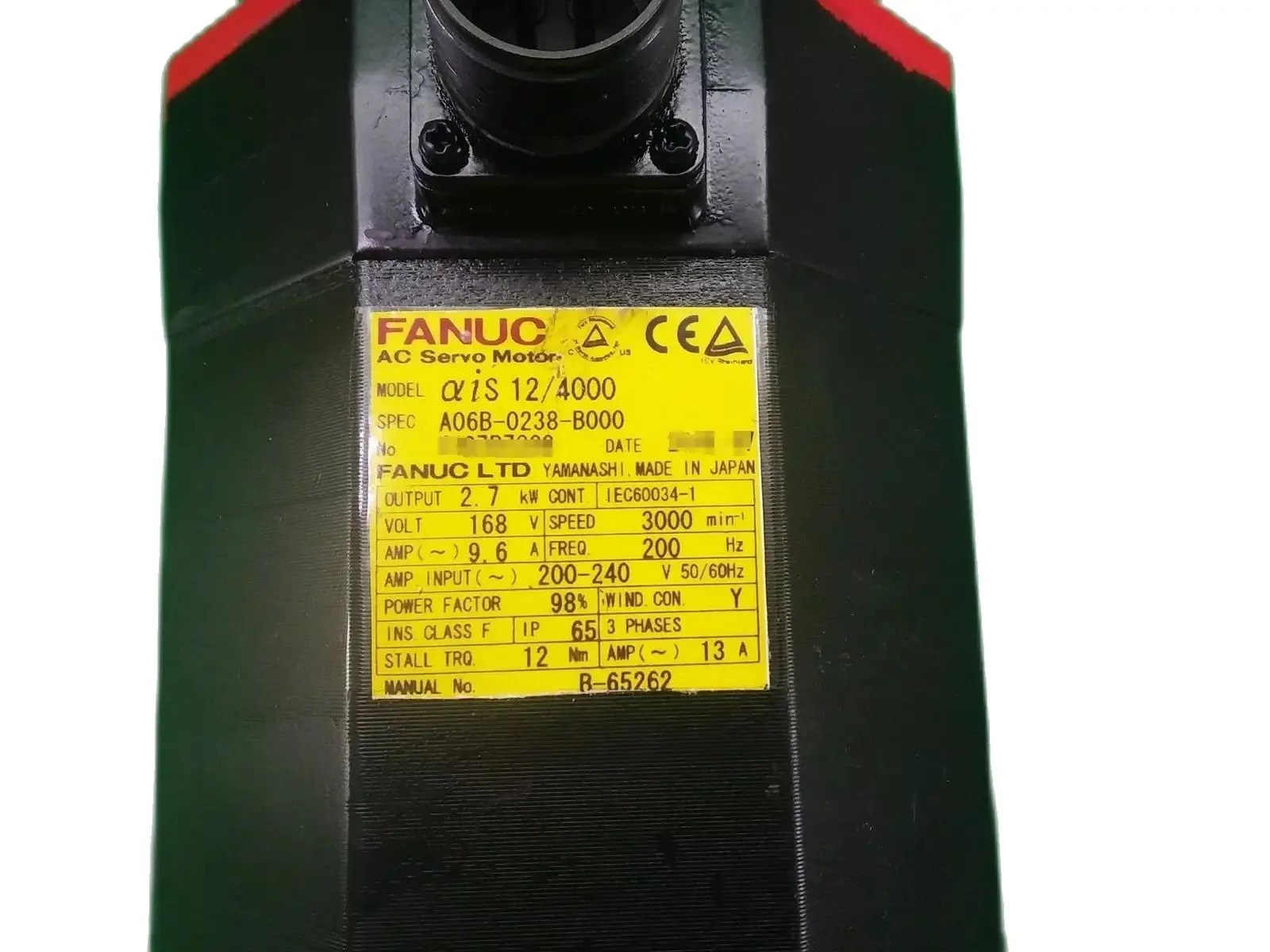 A06B-0238-B000 Fanuc 서보모터 리퍼 완료 Ok A06B 0238 B000