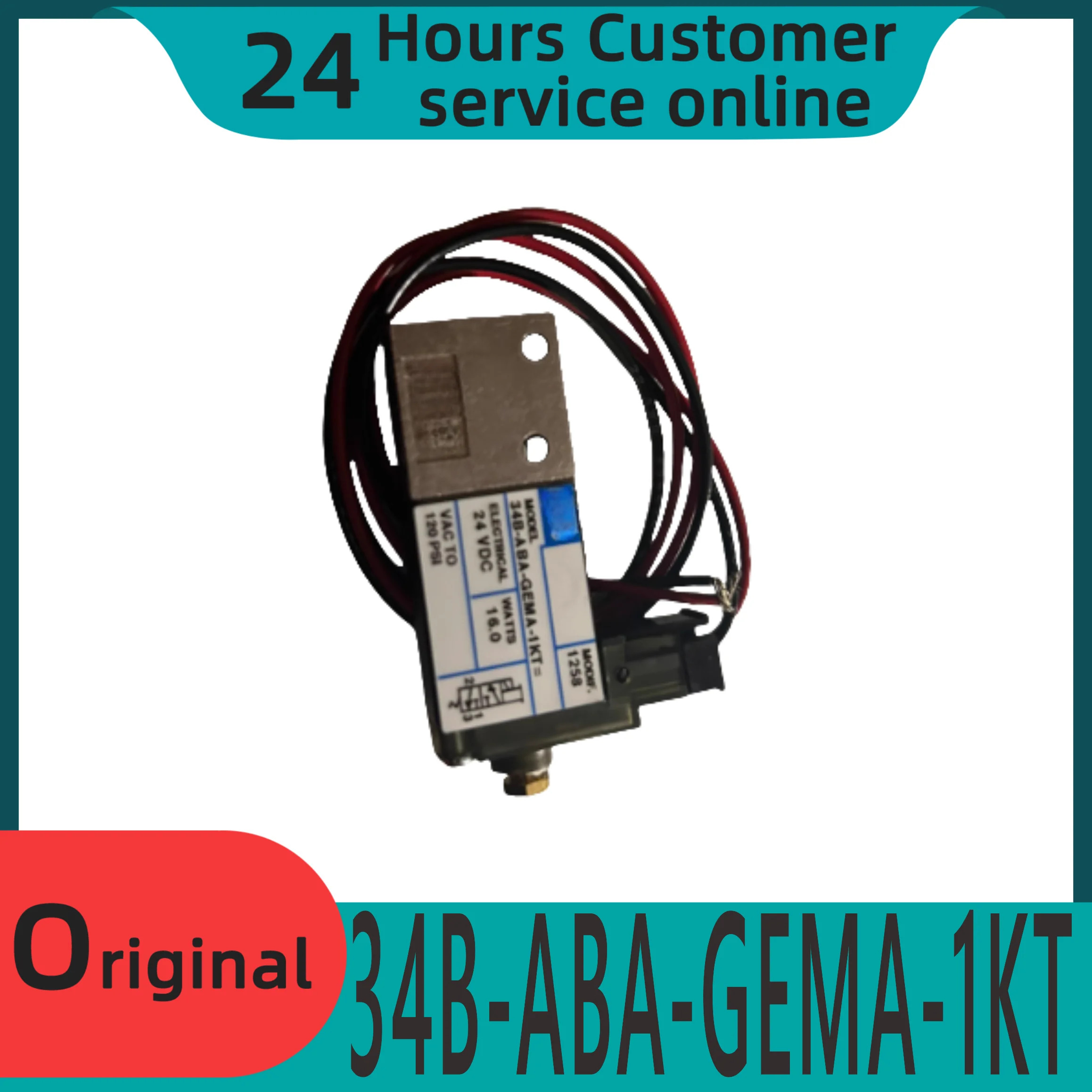 오리지널 솔레노이드 밸브 34B-ABA-GEMA-1KT MOD1258