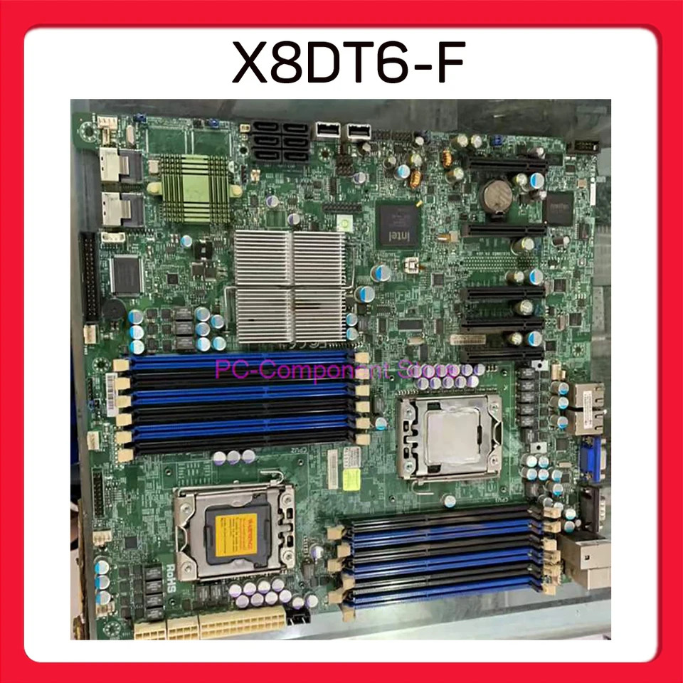 Supermicro 마더보드 Xeon 프로세서 5600/5500 시리즈 SATA2 PCI-E 2.0X8DT6-F 전LAN DDR3이 포함된 통합 IPMI 2.0