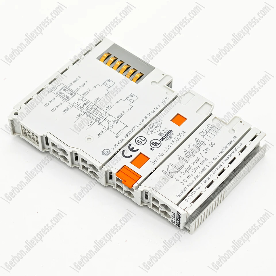 Beckhoff KL1404 터미널 4 채널 디지털 입력 24 V DC 3 ms 2 와이어 연결 신
