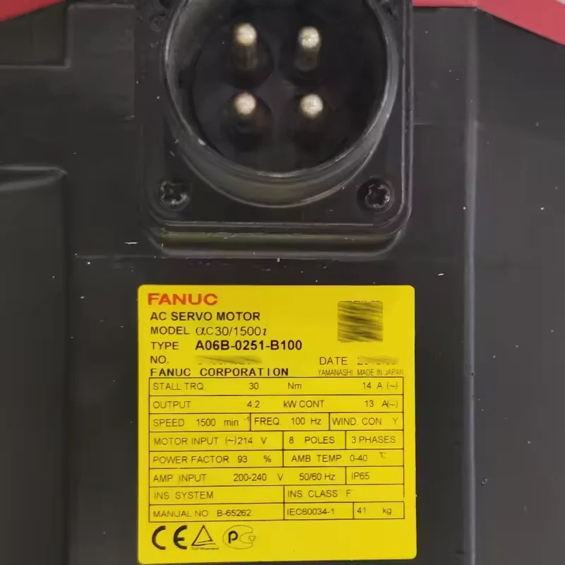 A06B-0251-B100 Fanuc 서보모터 12개월 A06B 0251 B100