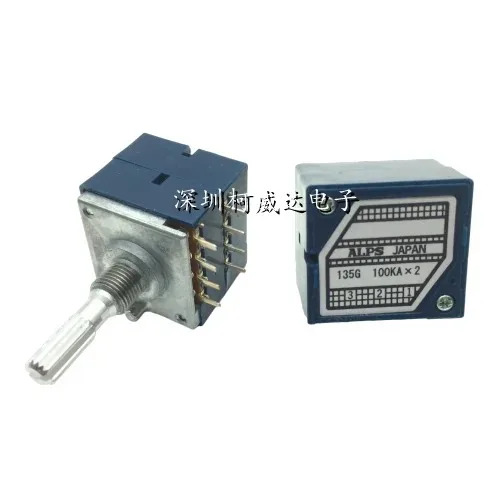 이볼륨 전위차계 RK27 50KA 100KA 8핀 25mm 플라워 샤프트