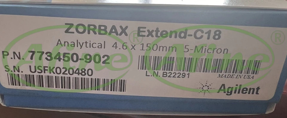 AFINE Agilent ZORBAX Extend-C18 크빈티지토그래피 컬럼 773450-9024.6x150mm 5 mpH LC/MS