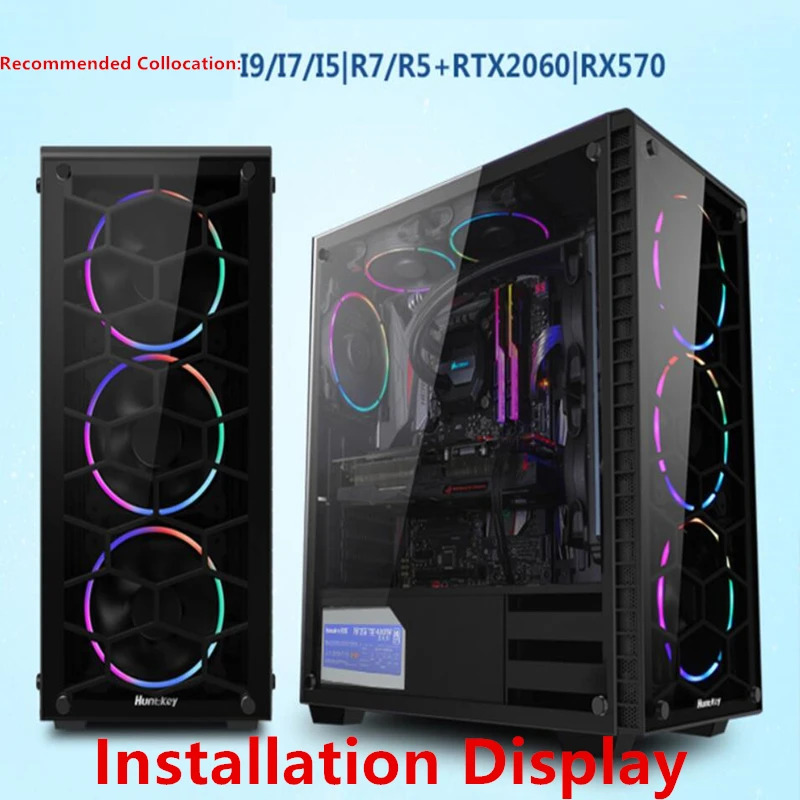 HuntkeyPSU Calm King Blue Diamond Edition X1060 80PLUS EU 전원공급장치 400W HK500-32PP