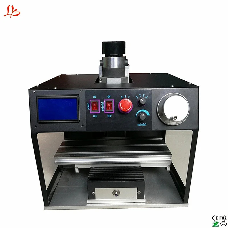 미니 CNC 수직 라우터 1010 A 3축 데스크탑 밀링 머신 400W 스핀들