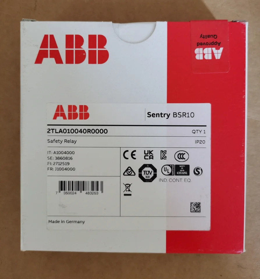 오리지널 ABB 안전 릴레이 센트리 BSR10 24VDC