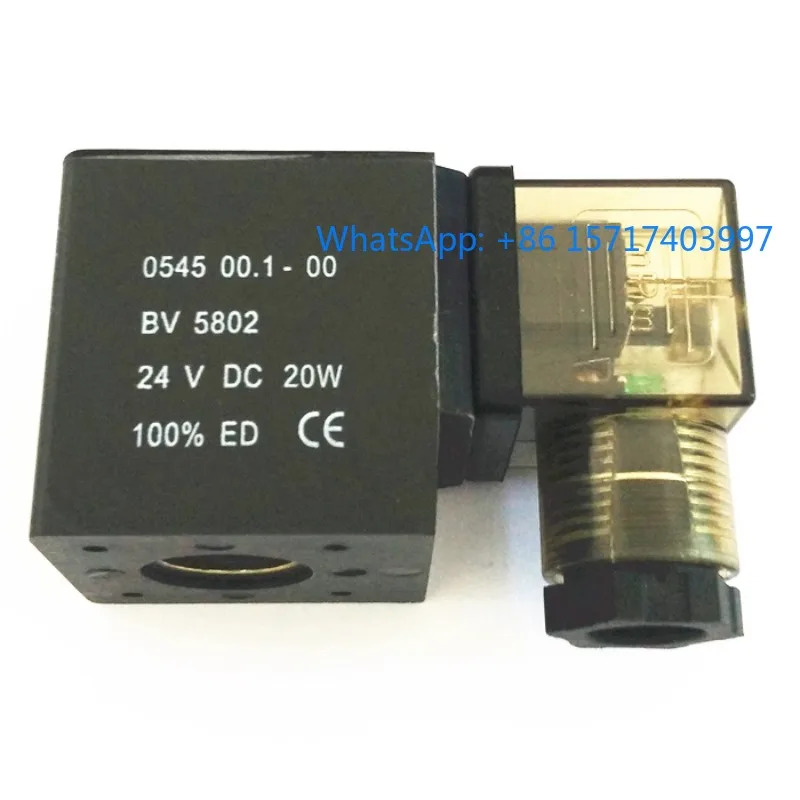 2pcs 0543/0545 솔레노이드 밸브 코일 0543 00.1-00 BV5763 0545 BV5802 내부 구멍 14.5
