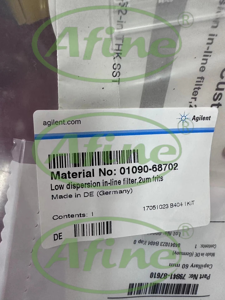 AFINE Agilent 01090-68702 인라저분산 필터 어셈블리 2 프릿 SST 1 mL/분 2.1mm m