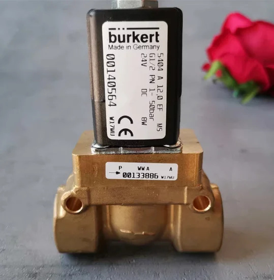 Burkert 고압 솔레노이드 밸브 5404 A 12.0 EF M5 1-50bar 24VDC 00140564