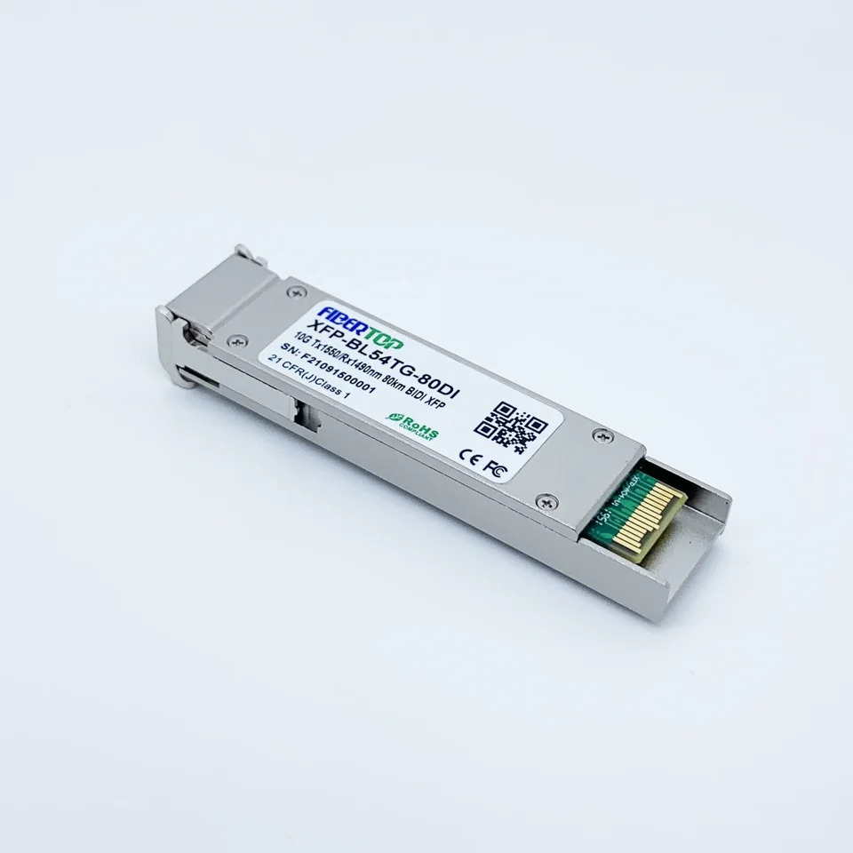 FIBERTOP 광섬유 송수신기 10G XFP bidi 1550 Tx 1490nm Rx 80km