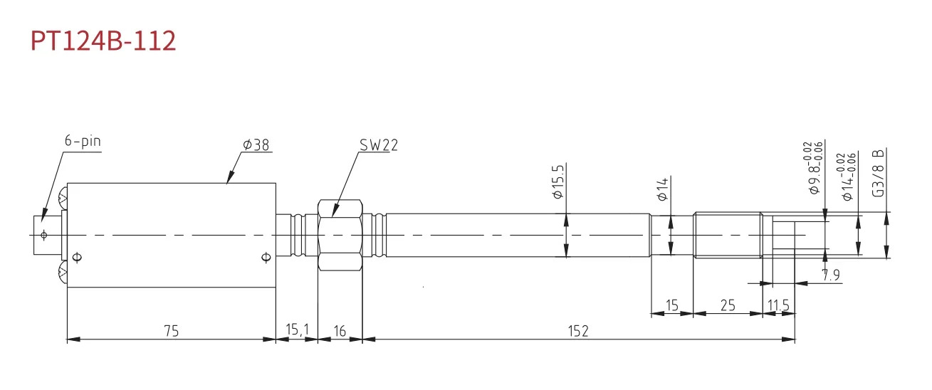 ZHYQ PT124B112 35MPA1amp2 0.5%FS152 출력 420mA 용융 압력 트랜스듀서