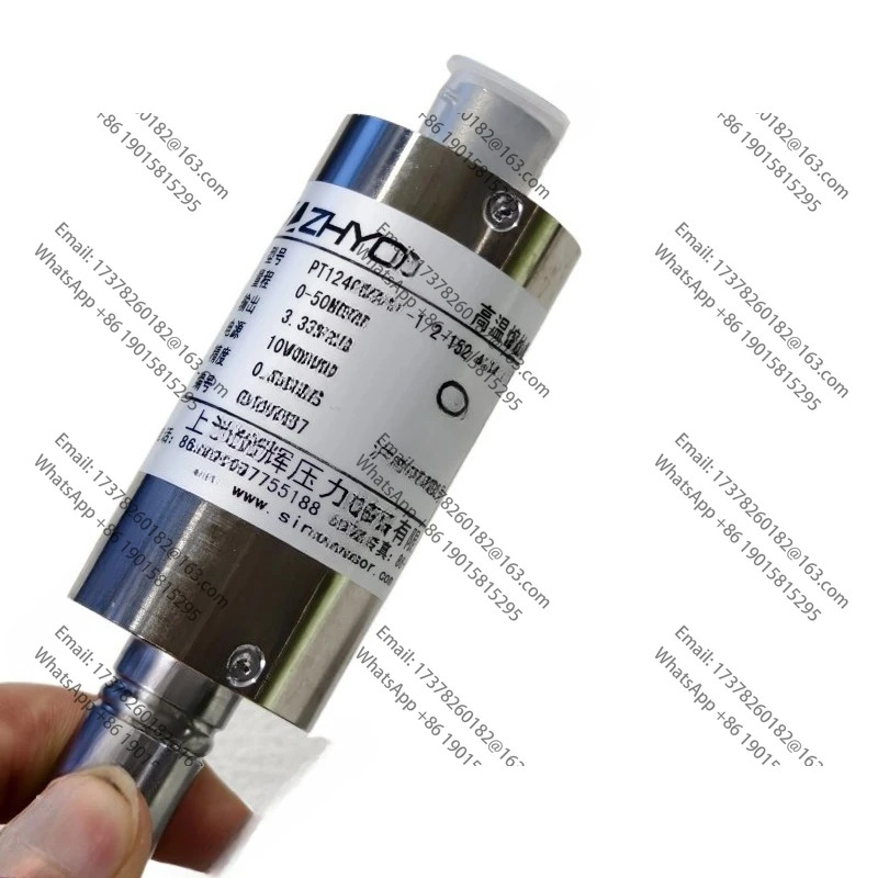 ZHYQ PT124G123T 50Mpa-1/220UNF 152/4603.3V/V60.5%K 용융 압력센서 6 핀압력 온도 표시기 N50 포함