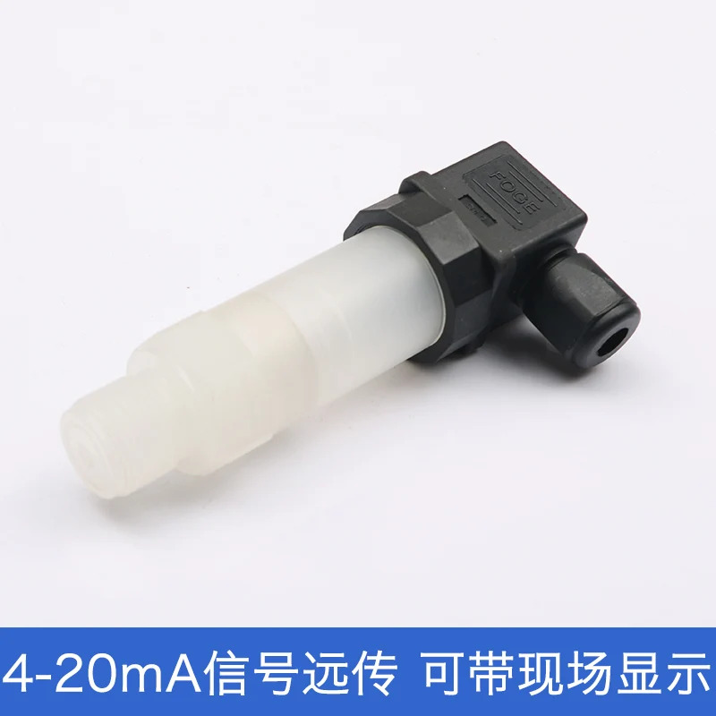 세라믹 전체 PTFE 부식 방지 압력센서 농축 산 알리 부식성 PVDF 압력 트랜스미터