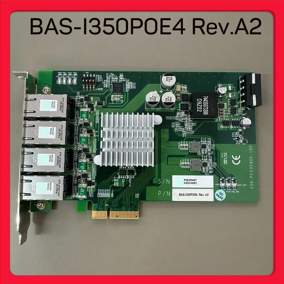 산업카메라 수집 카드 BAS-I350POE4 Rev.A2