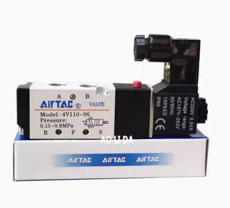 Airtac 솔레노이드 밸브 4V110-06 AC220V AC24V DC24V 4V110-M5
