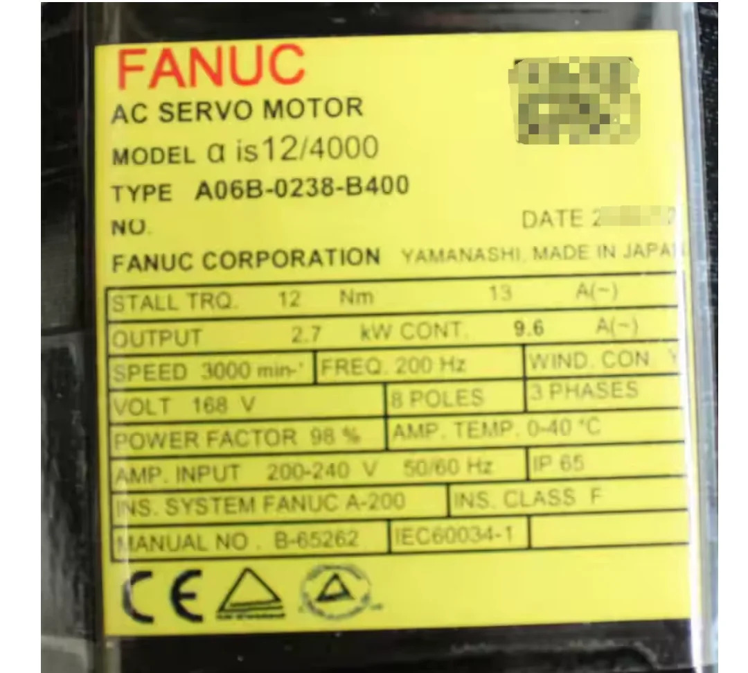 A06B-0238-B400 Fanuc 서보모터 리퍼 완료 Ok A06B 0238 B400