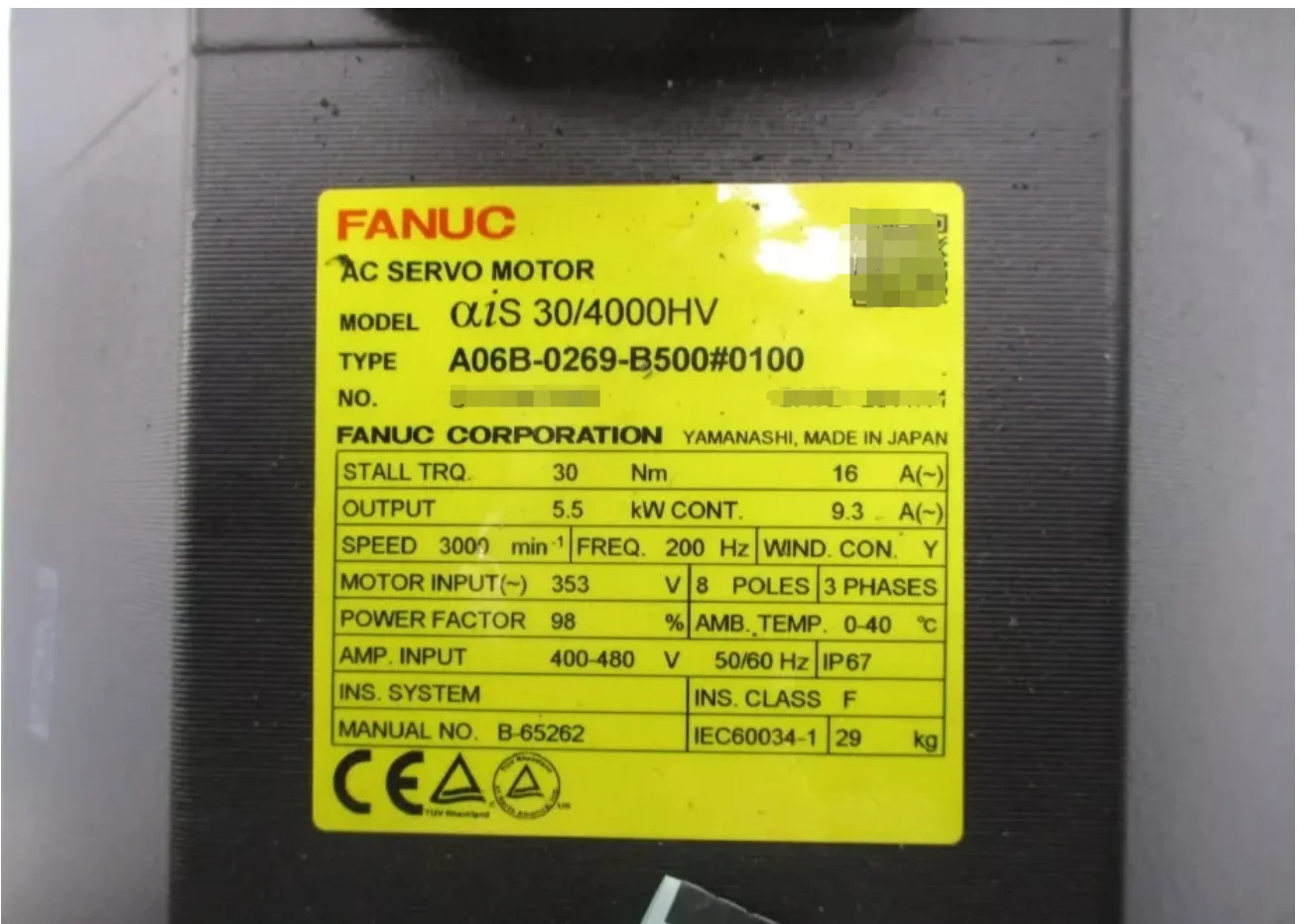 A06B-0269-B500 Fanuc 서보모터 리퍼 완료 Ok A06B 0269 B500