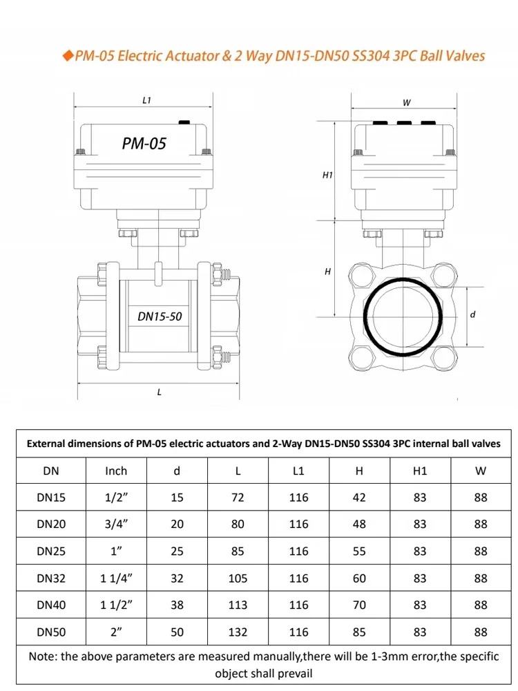 전기 스테인레스 스틸 RS485 통신 MODBUS 제어 밸브 개방