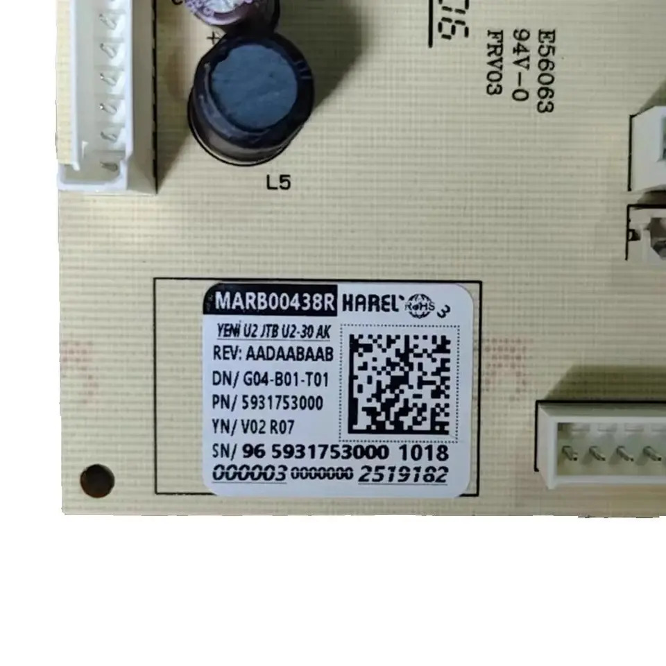 9659317530001018 오리지널 마더보드 PCB 보드 제어 모듈 베코 냉장고용