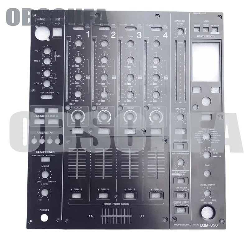 DJM850 DJM-850 블랙 패널 플레이어 850 철판 풀 세트 페이더 플레이트 빅