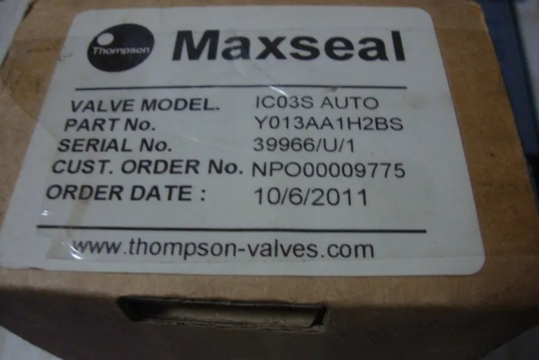 MAXSEAL ICO3S 자동차 Y013AA1H2BS 신