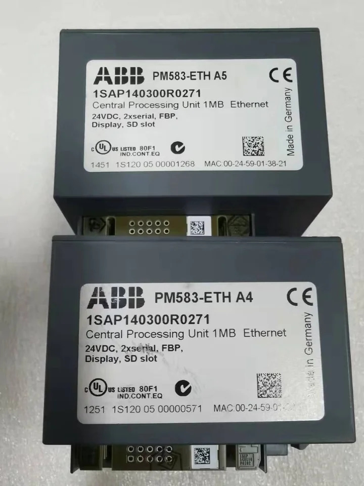 ABB CPU 모듈 PM583-ETH A4 A5 A9 포장 1SAP140300R0271