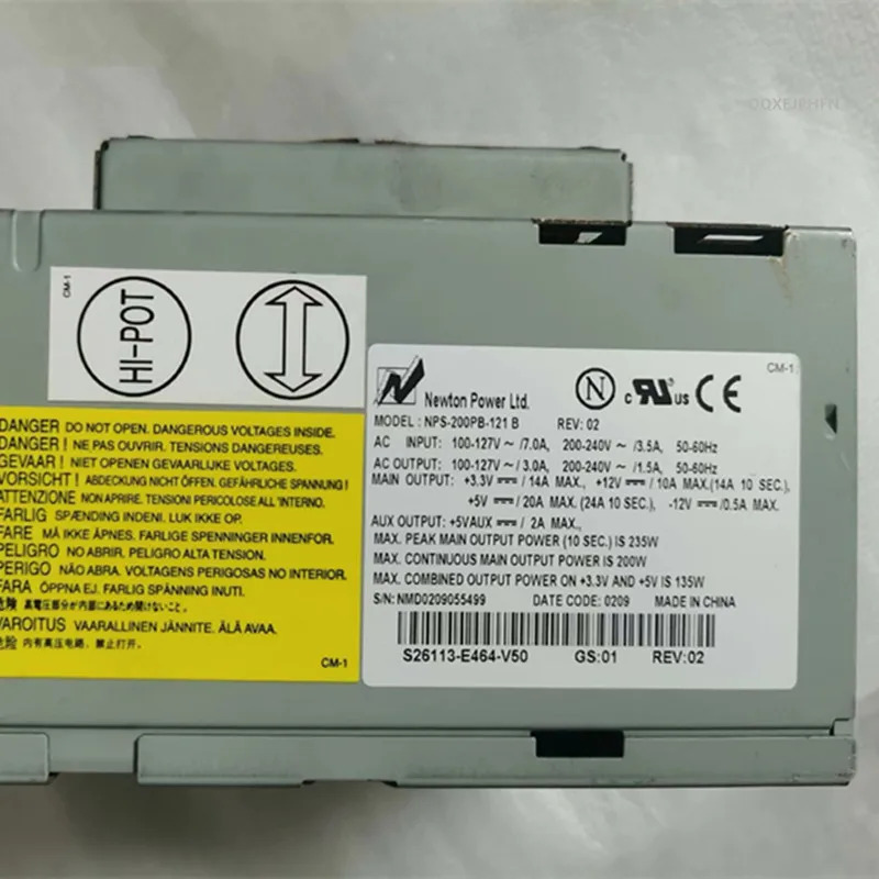 FUJITSU 200W S26113-E464-V50 NPS-200PB-121 B NPS-200PB-121B 리퍼 전원공급장치