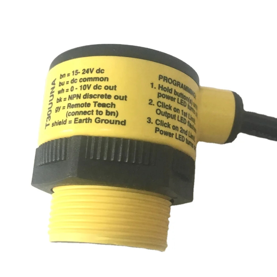 55989 초음파 센서 감지 범위 150 mm 1000mm 배너 npn T30UUNA 30 스레드 헤드 포함