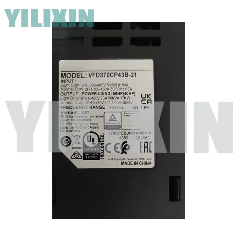 VFD370CP43B-2137KW 주파수 변환기