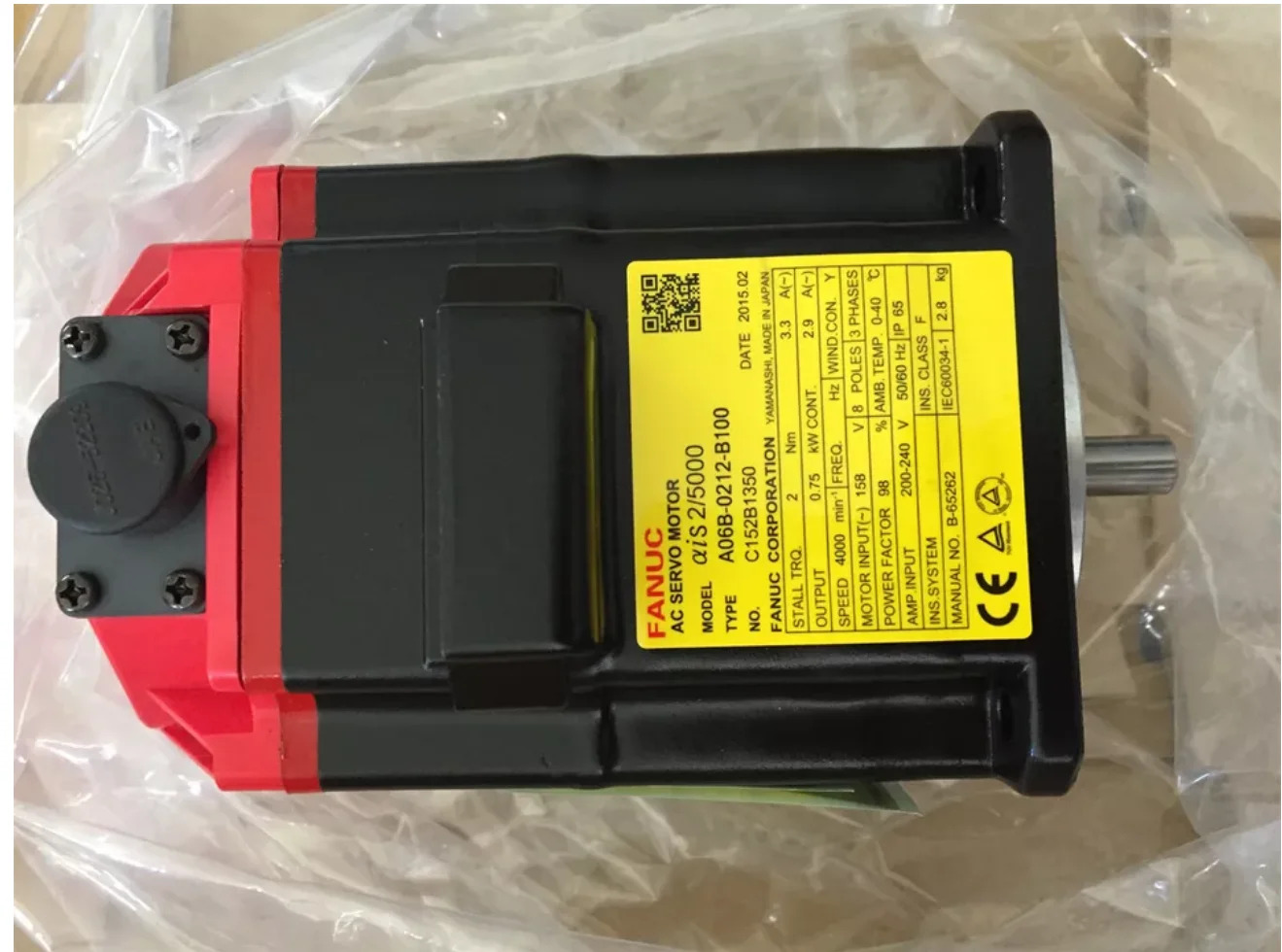 A06B-0212-B100 Fanuc AC 서보모터 12개월 A06B0212B100