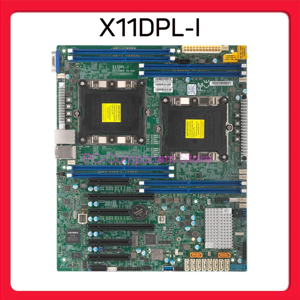 Supermicro C621 칩 LGA 3647 M.2 X11DPL-I서버 마더보드