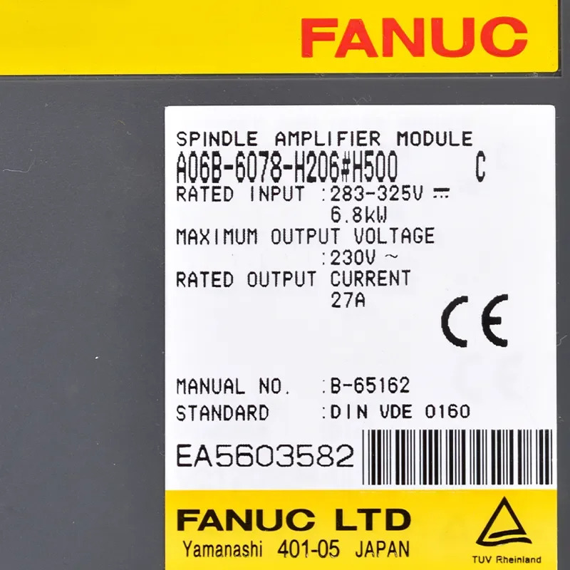 A06B-6078-H206 Fanuc 스핀들 증폭기 모듈 12개월 A06B 6078 H206