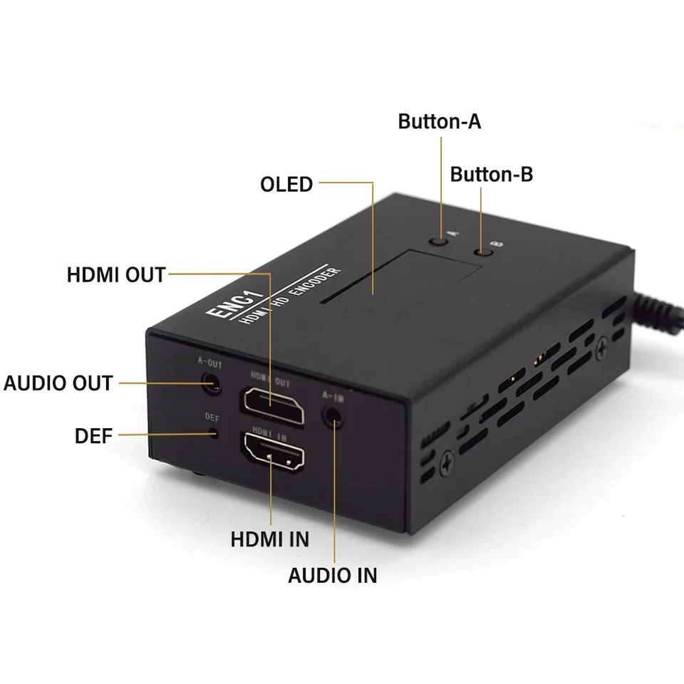 파이 ENC1 Hisilicon Hi3520DV400 NDI 인코더 디코더 HD SR RTMP RTSP HLS 라이브 방송 유튜브 페이스북