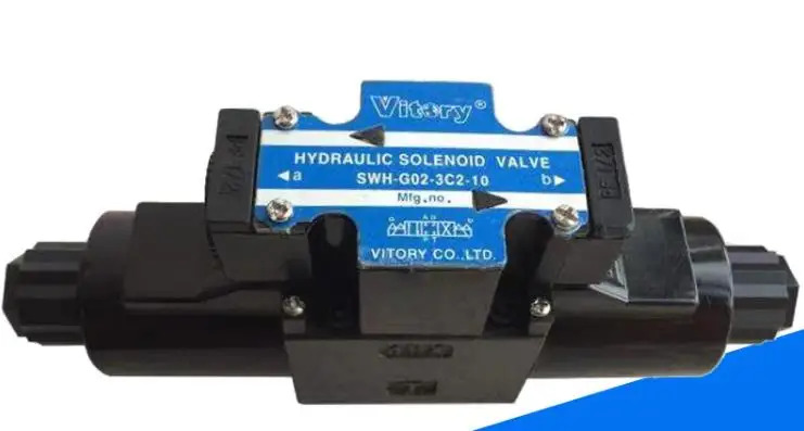 Vitory 유압 솔레노이드 밸브 SWH-G02-B2-10-DC24V SWH-G02-C2-20-AC220 SWH-G03-2B2-10-DC24V SWH-G03-C6-20-DC24V