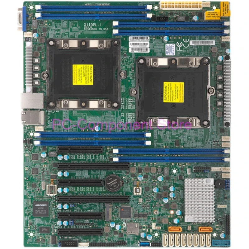Supermicro C621 칩 LGA 3647 M.2 X11DPL-I서버 마더보드
