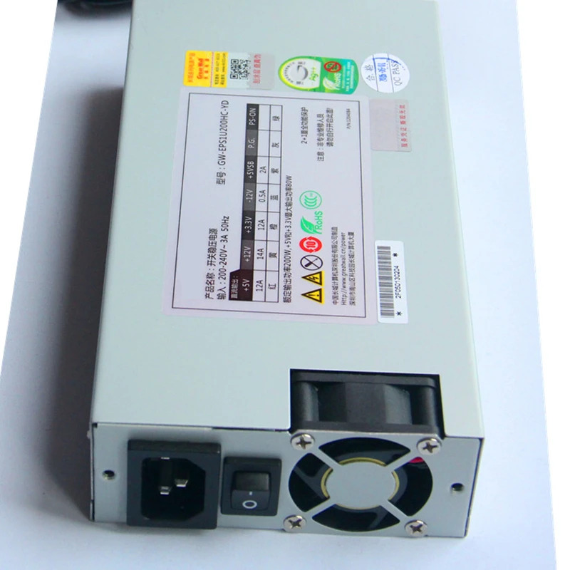 만리장성PC PSU 무소음 1U 전원공급장치 200W GW-EPS1U200HC-YD 신