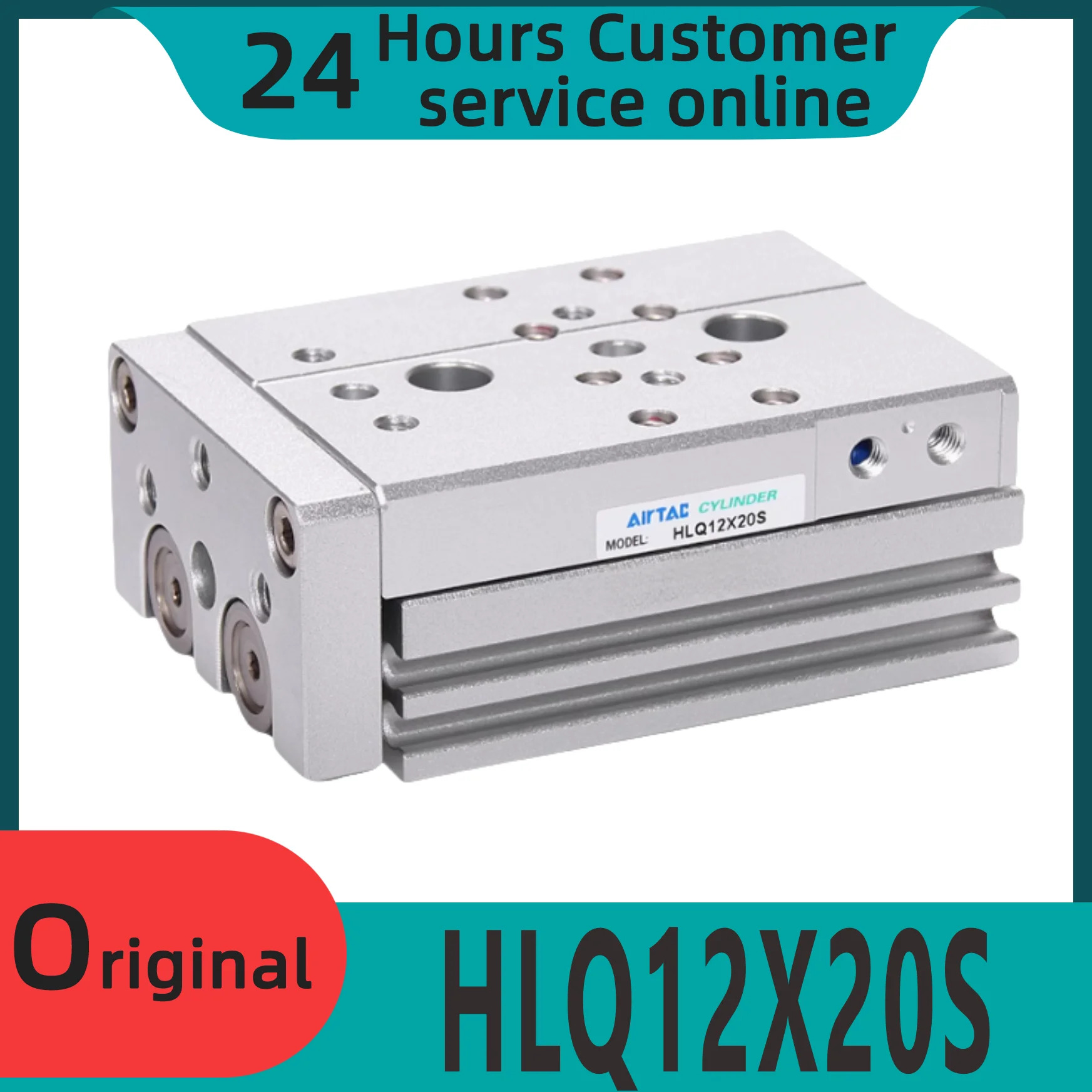 오리지널 슬라이드 테이블 HLQ12X20S HLQ12X10S HLQ12X30S HLQ12X40S 실린더 신