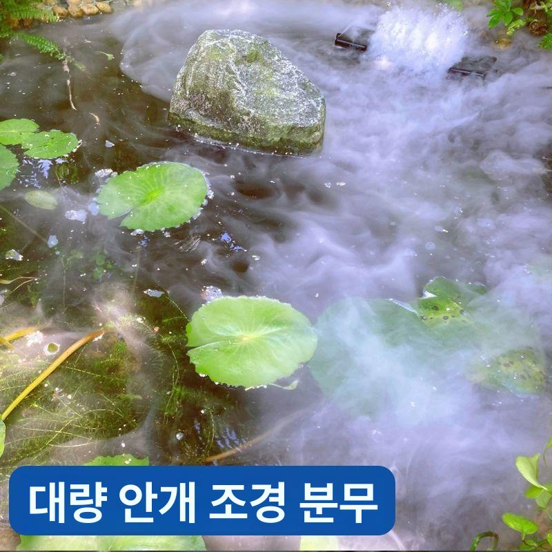 연무기 포그머신 분무기 연못 수조 조경 분수 생성기 안개 미스트 가습 인공 - 상세 이미지 4
